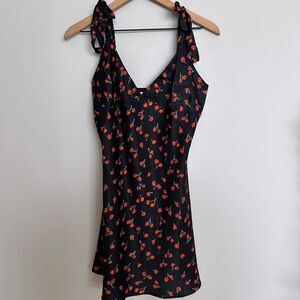Monika the Label Alana Mini Slip Dress – Black Cherry
